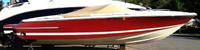 Chris Craft® Lancer 22 Cockpit-Cover-OEM-T™ Factory Snap-On COCKPIT COVER with Adjustable Aluminum Support Pole(s) and reinforced Snap(s) for Pole alignment in Center of Cover on Larger Cockpit-Covers, OEM (Original Equipment Manufacturer)