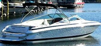 Photo of Cobalt 246, 2000: Bimini Top in Boot, viewed from Starboard Rear 