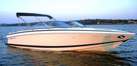 Photo of Cobalt 246, 2002: Bimini Top in Boot, viewed from Starboard Front 