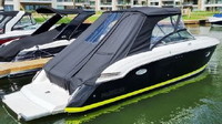 Cobalt® 273 No Tower Bimini-Aft-Curtain-OEM-G™ Factory Bimini AFT CURTAIN (slanted to Transom area, not vertical) with Eisenglass window(s) for Bimini-Top (not included), OEM (Original Equipment Manufacturer)