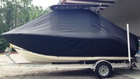 Photo of Cobia® 201CC 20xx TTopCover™ T-Top Boat Cover, viewed from Port Side 