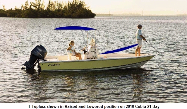 Cobia 21 Bay, 2010 Blue, T-Topless™