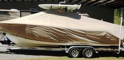 Cobia 277CC, 20xx, TTopCovers™ T-Top boat cover, port side