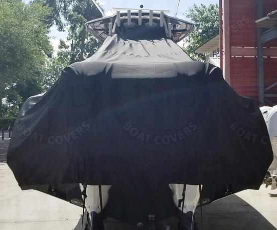 Cobia 320CC, 20xx, TTopCovers™ T-Top boat cover rear