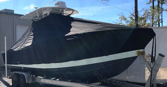 Concept 25CC, 19xx, TTopCovers™ T-Top boat cover, starboard front