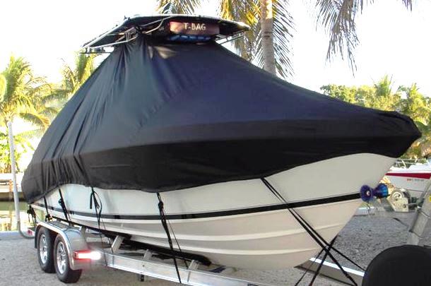 Contender 23 Open, 20xx, TTopCovers™ T-Top boat cover, starboard bow