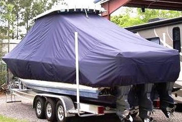 Contender 36 Fish Around, 19xx, TTopCovers™ T-Top boat cover, port rear