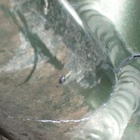 Cracked Aluminum Pipe near Weld