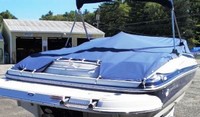 Photo of Crownline 230 LS, 2007: Bimini Top in Boot, Bow Cover Cockpit Cover, viewed from Starboard Rear 