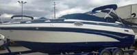 Photo of Crownline 236 LS, 2006: Bimini Top in Boot, Bow Cover Cockpit Cover, viewed from Port Front 
