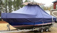 Photo of Edgewater 200CC 20xx T-Top Boat-Cover, viewed from Port Front 
