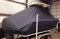 Photo of Everglades 210CC 20xx T-Top Boat-Cover, viewed from Starboard Rear 