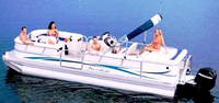 Photo of Fisher Freedom 240 Deluxe, 2007: Aft Canopy Top in Boot, viewed from Port Side 