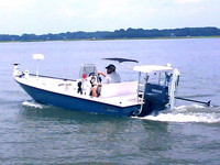 Flats-Top-Low-Long™Flats-Top patent-pending, poling-platform mounted top for Flats Boats, Low-Height, Long-Length
