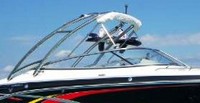 Photo of Formula 240 Bowrider Formula Tower, 2007: Polished Formula Tower Bimini Top in Boot, viewed from Starboard Side 