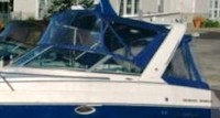 Photo of Formula 27 PC, 2003: Bimini Top, Connector, Side Curtains, Camper Top, Camper Side and Aft Curtains, viewed from Port Front 