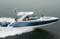 Photo of Formula 310 Crossover Bowrider, 2021 factory Hard-Top, viewed from Starboard Side 