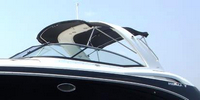 Photo of Formula 310BR Arch, 2008: Arch Bimini Top, Camper Top, viewed from Port Front 