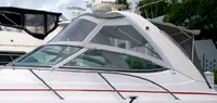 Photo of Formula 34 PC, 2006: Bimini Top, Front Connector, Side Curtains, Camper Top White Aqualon, viewed from Port Side 