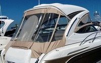 Photo of Formula 34 PC, 2008: Hard-Top, Side Curtains (with U Zip windows) Hard-Top Aft Side Curtains Hard-Top Aft Curtains, viewed from Starboard Rear 