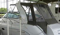 Photo of Formula 37 PC, 2000: Bimini Top, Connector, Side Curtains, Camper Top, Camper Side and Aft Curtains, viewed from Port Side 