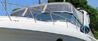 Formula® 41 PC Bimini-Connector-Curtains-SeaMark-Set-OEM-T37™ Factory 4 item (6-8 piece) 4-sided enclosure replacement canvas set: Bimini Top canvas (SeaMark(r) fabric), front window Connector panel(s), Side Curtains (pair each) and Aft Curtain (No Frames or Boots), OEM (Original Equipment Manufacturer)