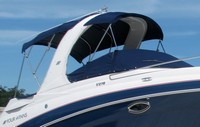 Photo of Four Winns V278 2009: Bimini Top, Camper Top, Cockpit Cover, viewed from Starboard Front 