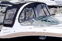 Photo of Four Winns V278 2009: Bimini Top, Front Connector, Side Curtains, Arch Conectors Camper Top, Camper Side and Aft Curtains, viewed from Starboard Front 
