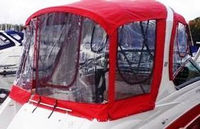 Photo of Four Winns V278 2009: Bimini Top, Front Connector, Side Curtains, Arch Conectors Camper Top, Camper Side and Aft Curtains, viewed from Starboard Rear 