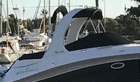 Photo of Four Winns V285 2012: Bimini Top, Camper Top in Boot, Cockpit Cover, viewed from Starboard Side 