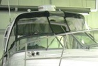 Photo of Four Winns V335 2010 Front Visor set, Side Curtains, Camper Top, Camper Side and Aft Curtains, viewed from Starboard Front 