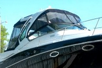 Photo of Four Winns V335 2012 Front Visor set, Side Curtains, Camper Top, Camper Side and Aft Curtains, viewed from Starboard Front 