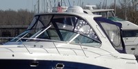 Photo of Four Winns V378 Hard-Top, 2008: Visor and Valance Side Curtains, Camper Top and Valance, Camper Side Curtains, viewed from Port Front 