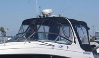 Photo of Four Winns Vista 268, 2005: Bimini Top, Visor, Side Curtains Camoer Top, Camper Side Curtains, viewed from Port Front 