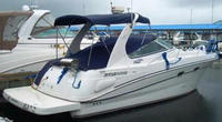 Photo of Four Winns Vista 298, 2002: Bimini Top, Camper Top, Cockpit Cover, viewed from Starboard Rear 
