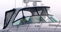 Photo of Four Winns Vista 378 Hard-Top, 2004 Front Visor, Side Curtains, Camper Top, Camper Side and Aft Curtains, viewed from Starboard Front 