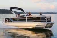 Photo of G3 SunCatcher X322 models, 2019 Aft Canopy Top in Boot, viewed from Starboard Front 