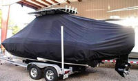 Photo of Glasstream 242CCX 20xx T-Top Boat-Cover, viewed from Port Rear 