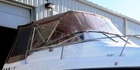 Photo of Glastron GS 249 Ameritex, 2004: Bimini Top, Front Connector, Side Curtains, Camper Top, Camper Side and Aft Curtain, viewed from Starboard Front 