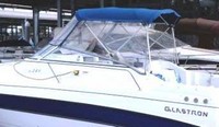 Photo of Glastron GS 249 Ameritex, 2005: Bimini Top, Front Connector, Side Curtains, viewed from Port Rear 