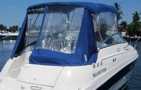 Photo of Glastron GS 269, 2006: Bimini Top, Front Connector, Side and Aft Curtains, viewed from Starboard Rear 