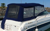 Photo of Glastron GS 279, 2006: Bimini Top, Front Connector, Side Curtains, Camper Top, Camper Side and Aft Curtains, viewed from Starboard Rear 