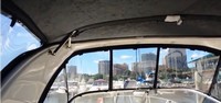 Photo of Glastron GS 289 Arch, 2014: Arch-Aft-Top, Camper Top, Front Connector, Side Curtains, viewed from Port Camper Side Curtain, Inside 