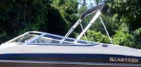 Photo of Glastron GX 205, 2005: Bimini Top in Boot, viewed from Port Side 