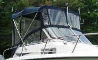Grady White® Adventure 208 Bimini-Side-Curtains-OEM-G1.5™ Pair Factory Bimini SIDE CURTAINS (Port and Starboard sides) zips to side of OEM Bimini-Top (not included) (NO front Visor, aka Windscreen, sold separately), OEM (Original Equipment Manufacturer) 