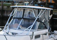 Photo of Grady White Adventure 208, 1998: Hard-Top, Front Visor, Side Curtains, viewed from Port Front 