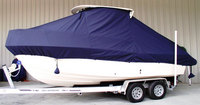 Grady White® Adventure 208 T-Top-Boat-Cover-Elite™ Custom fit TTopCover(tm) (Elite(r) Top Notch(tm) 9oz./sq.yd. fabric) attaches beneath factory installed T-Top or Hard-Top to cover boat and motors