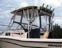 Photo of Grady White Adventure 208, 2005: Hard-Top, Front Visor, Side and Aft Curtains, viewed from Port Rear 