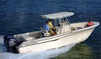 Photo of Grady White Chase 263, 1995: Hard-T-Top Brochure photo, viewed from Starboard Rear 