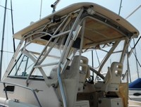 Photo of Grady White Chesapeake 290, 2009: Hard-Top, Front Visor, Side Curtains, viewed from Port Rear 